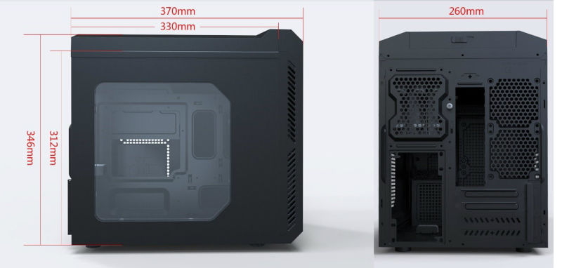 Cube Gaming Case, Compact Matx Size, But Give Big Space