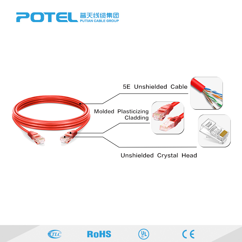 CAT6A Unshield RJ45 Jump Wire Patch Cord Cable Home Use Cable