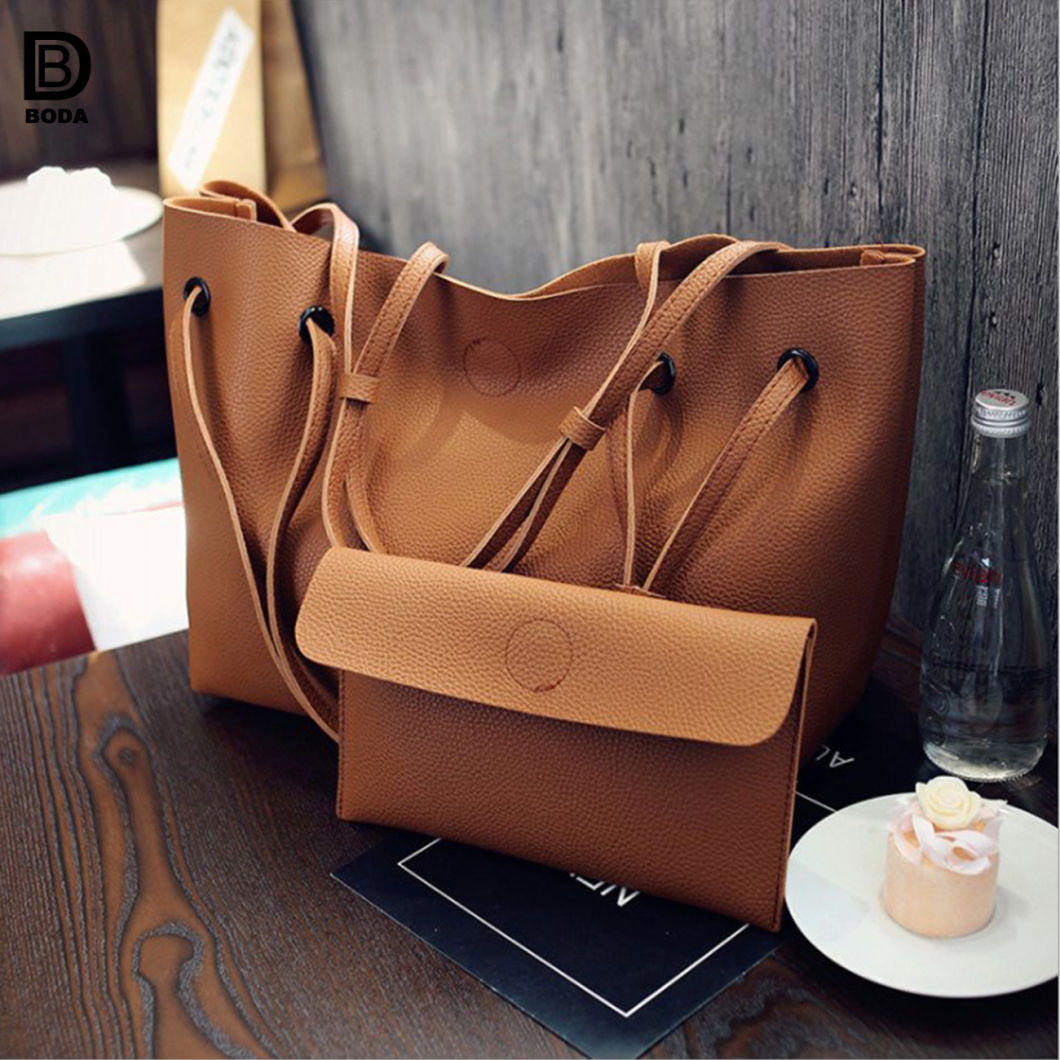 Multicolor Fashion PU Lady Handle Tote Handbag with Big Capacity