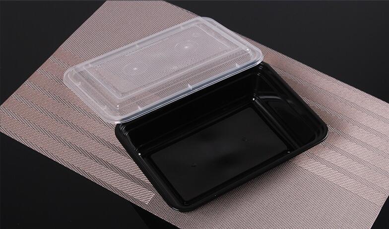 Cheap High Quality Disposable Plastic Food Lunch Box with Airtight Lid