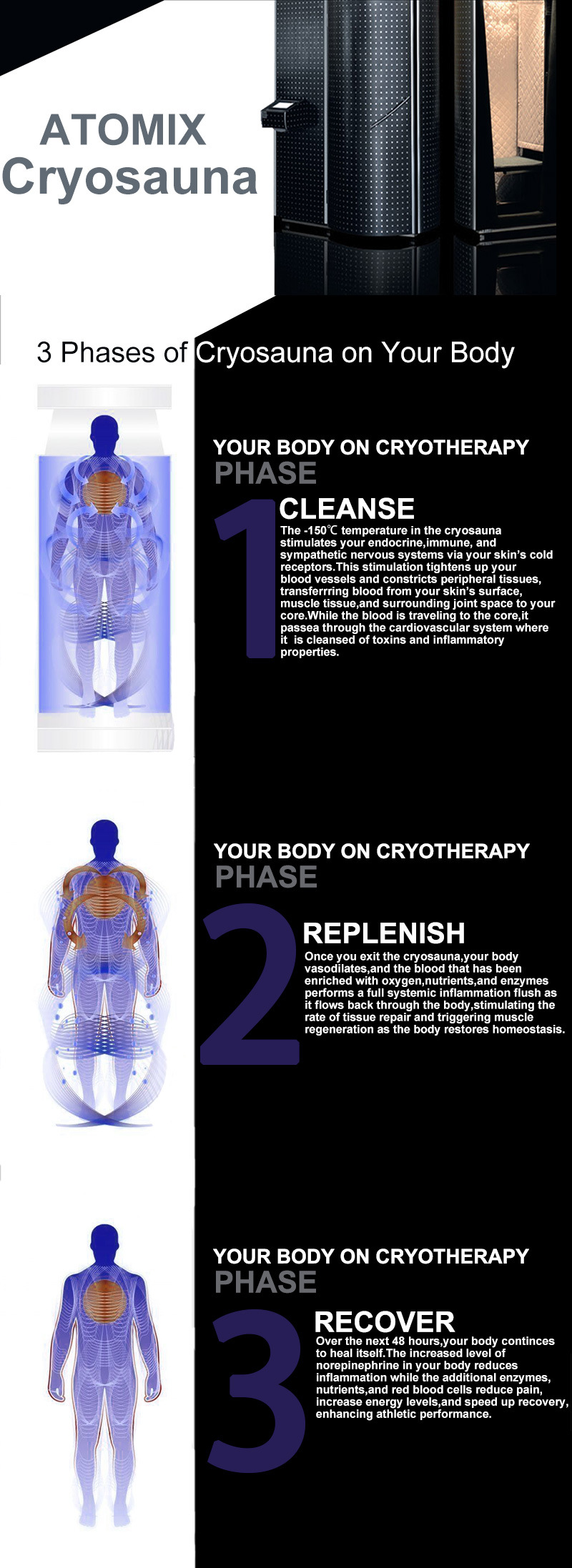 Spas, and Athletic Training Facilities High Quality Arthritis Cryogenic Equipment