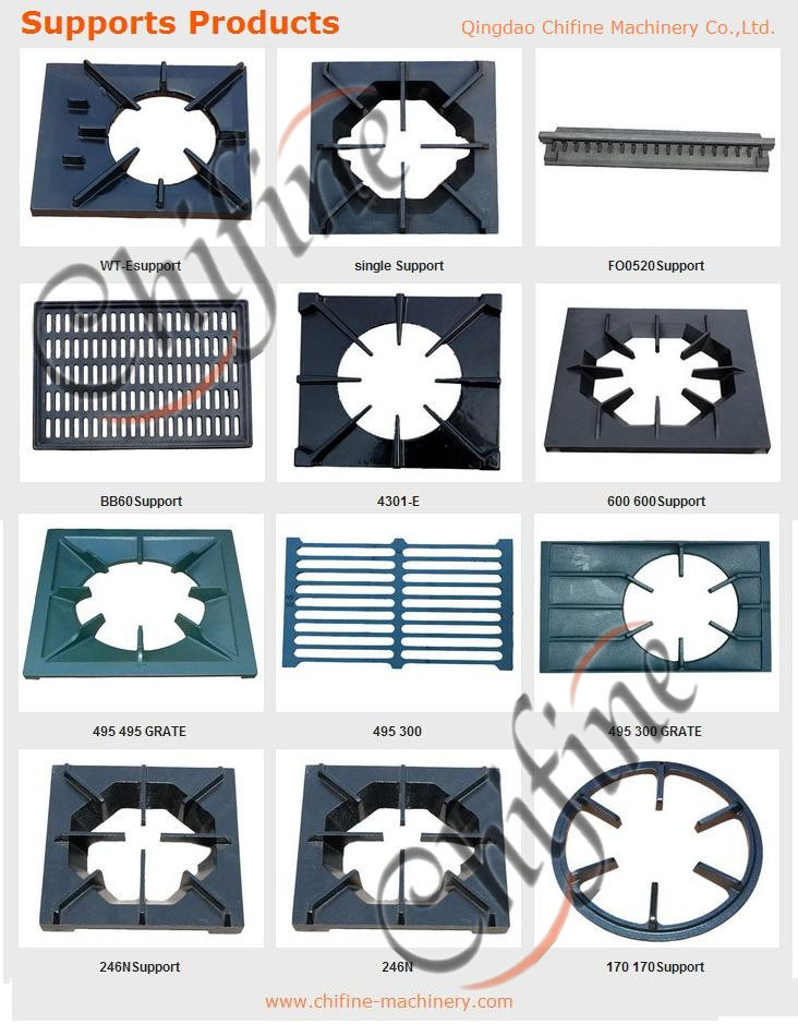 South Africa Double Ring 2 Ring Cast Iron Gas Burner with Valve