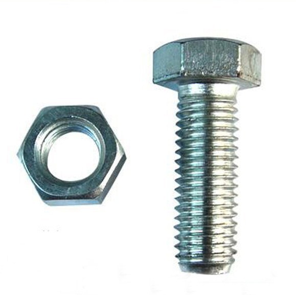 Zinc Platee Hexagonal Chrome Coated Bolt and Nut