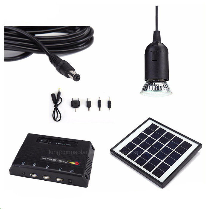 Home Use Solar Power Lighting System Whit 3 LED Bulbs