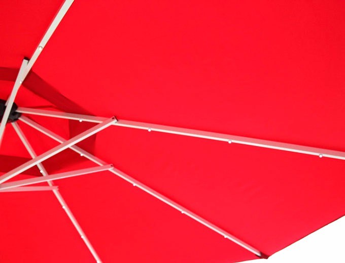 Outdoor Sun Parasol with Light Patio Beach Umbrella