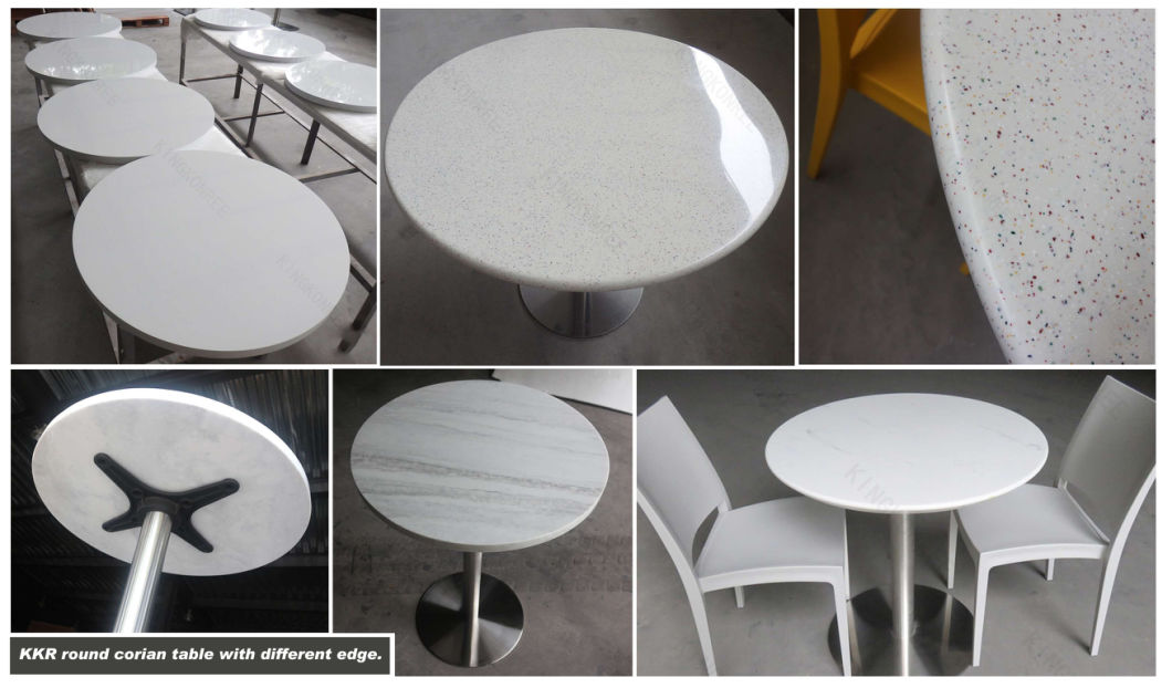 Hotel Furniture Artificial Stone Solid Surface Dining Table (181210)