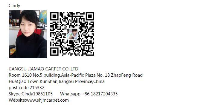 Exhibition Carpet Banboo Fiber Carpet Rayon Viscose Carpet Acrylic