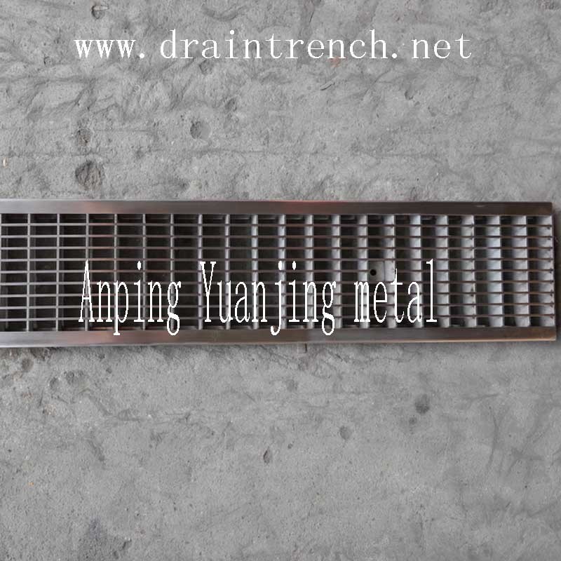 Stainless Steel Grating Cover for Plastic Drain Trench