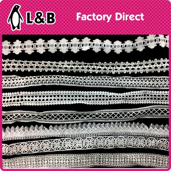 Manufacture Chemical New Design Embroidery Lace for Sale