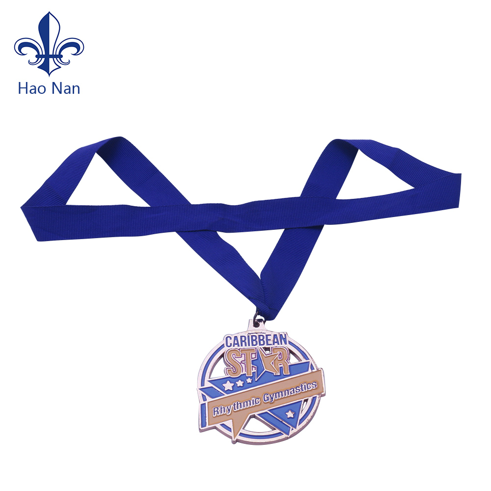 Sports Award Best Quality Medal Ribbon with Metal Hooks