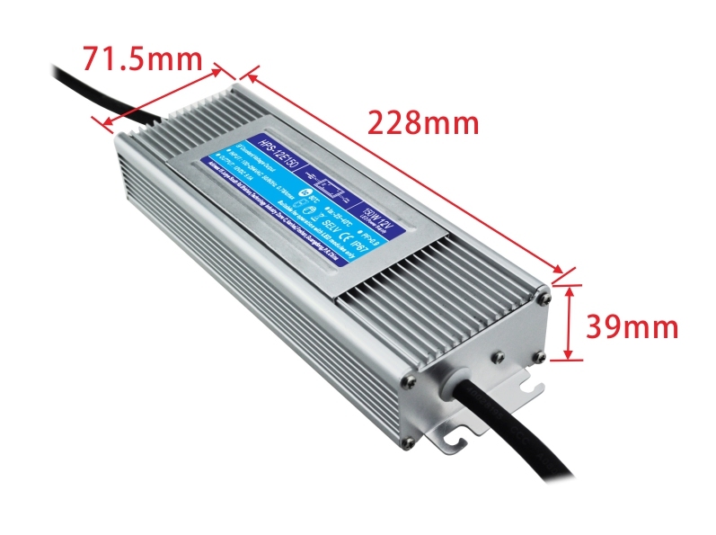 12V 150W Waterproof LED Power Supply with 5 Years Warranty