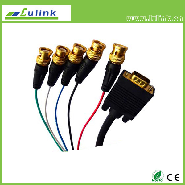 15 Pin 3+6 Core Male to Male VGA Cable with Ferrites