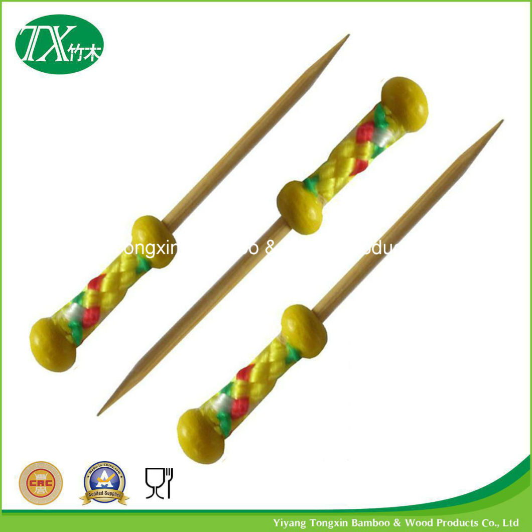 Disposable Mini Party Bamboo Cocktail Fruit Forks