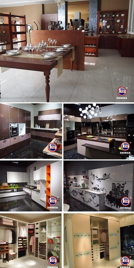 2015 New Material Display Kitchen Cabinets for Sale (anti-scratched)