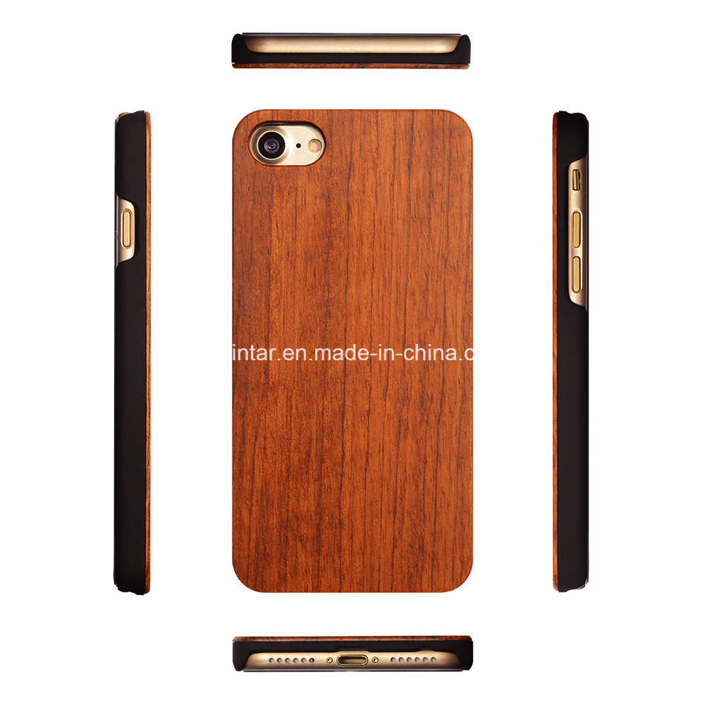 Retro Plastic+Wood Skull Case for iPhone Case Engraving Design Mobile Phone Case for iPhone