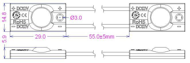 LED Module Suppliers 0.3W LED Module Light for Channel Letters and Lighting Boxes