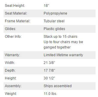 Durable Stackable PP Chair for Outdoor Garden Furniture (LL-0003)