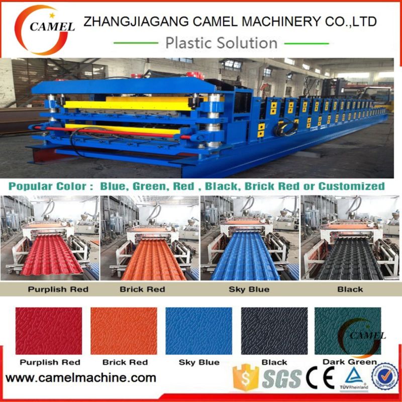 PVC Corrugated Roof Tile Extruder Plastic Sheet Making Machine