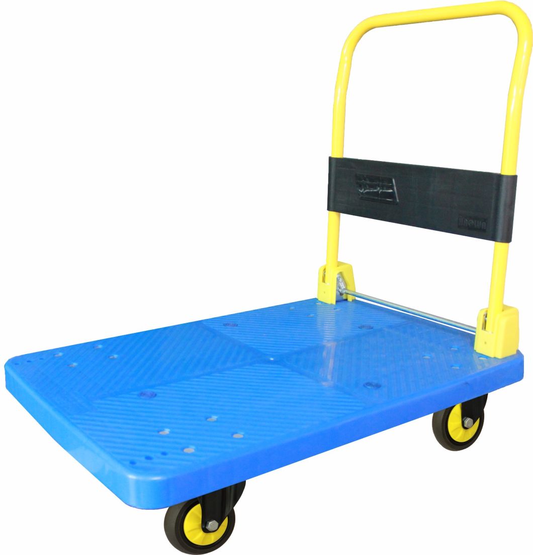 300kg Plastic Platform Hand Truck with Noiseless Wheels