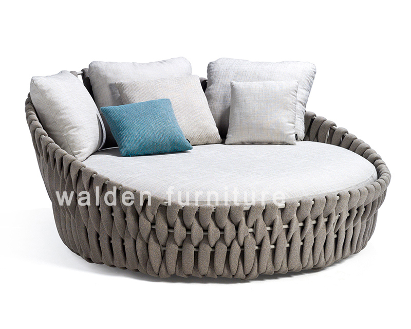 Foshan Walden New Outdoor Garden Furniture Rope Patio Furniture Hotel Sofa Sets Rattan Wicker Furniture