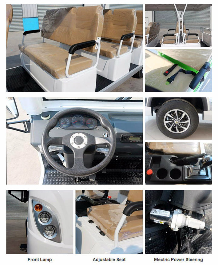 Ce Approved China Factory 8 Seater Electric Shuttle Bus