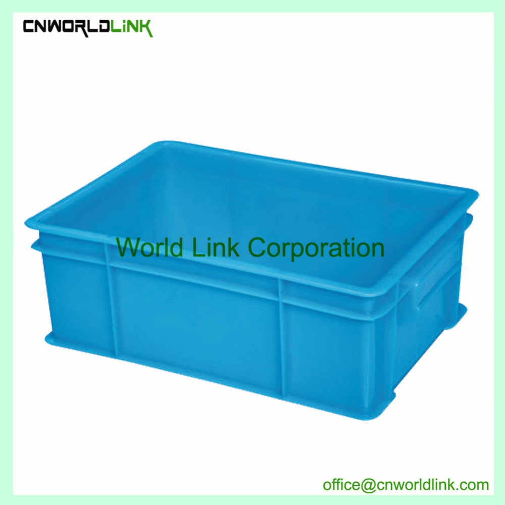 Plastic Solid Stackable Convenient Transfer Crate for Fish