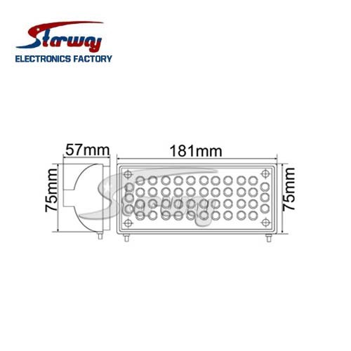 Warning LED Hideaway Strobe Light (LED327B)