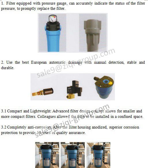 Air Intake Purifier HEPA Filter for Screw Air Compressor