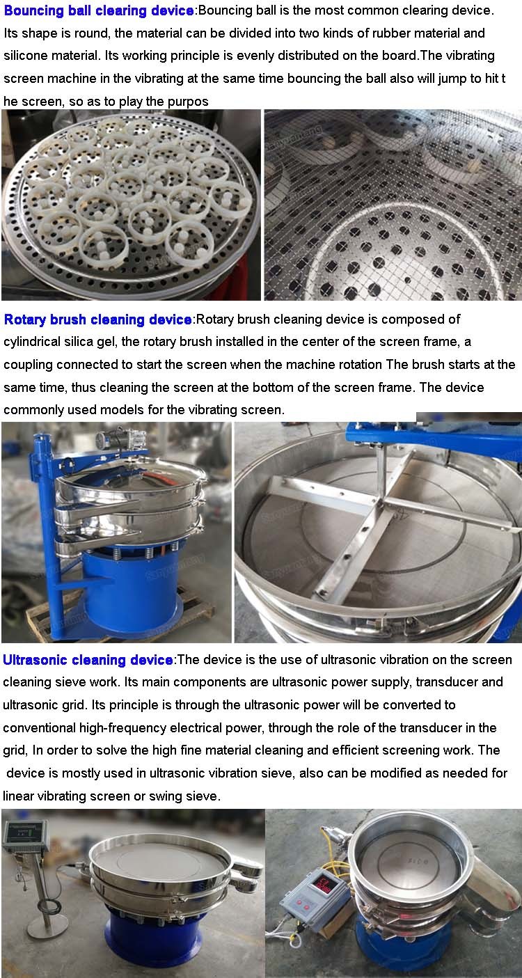 China Vibrating Screen Stainless Steel Vibrating Sieve Flour Sifter