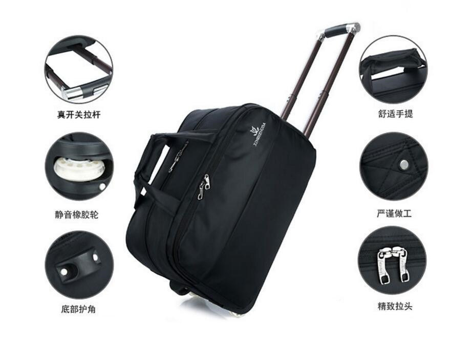 Business Travel Trolley Bag with Padded Laptop Compartment