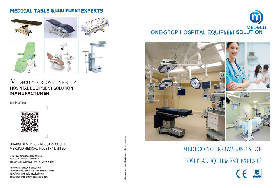 Movable Semi-Fowler Hospital Bed with Stainless Steel Head/Foot Board B-29 Ecom52