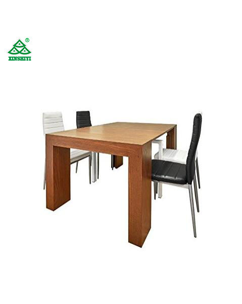 Extendable Space Saving Modern Dining Table, Wood Conference Desk Transforms From a Console Table or Desk to a Large Dining Table That Seats up to Twelve