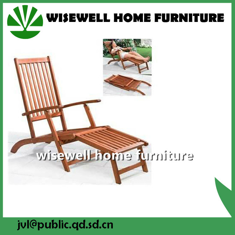 Wood Foldable Outdoor Chaise Lounges