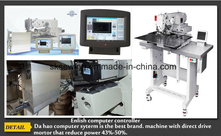 6030 Automatic Leather Industrial Programmable electronic Pattern Sewing Machine
