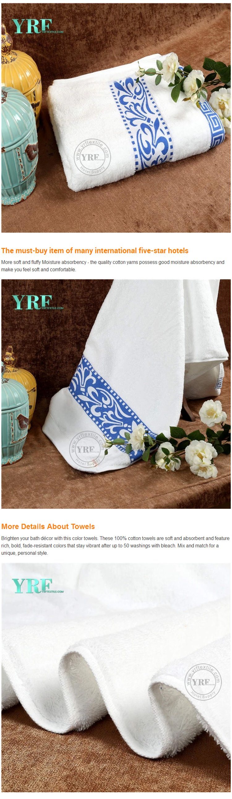 Hot Products Jacquard Weave Bath Towel Bamboo Fiber Towel