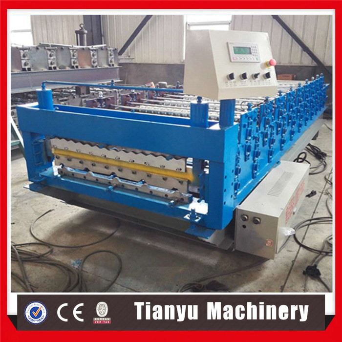 Color Steel Double Layer Roof Sheet Panel Roll Forming Machine