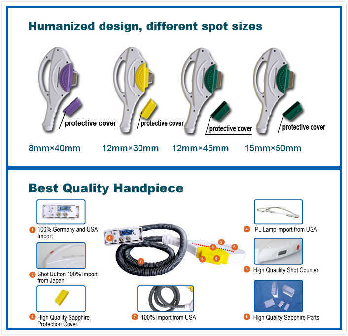 Factory Price IPL+RF+E-Light Shr Opt Laser Hair Removal Machine