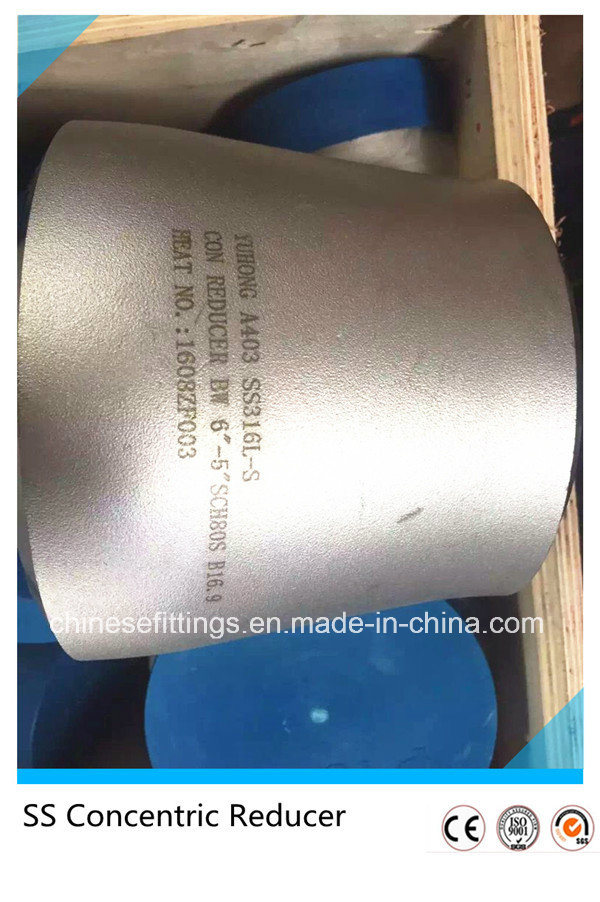 ASME B16.9 Seamless Xxs SS316 Concentric Reducer