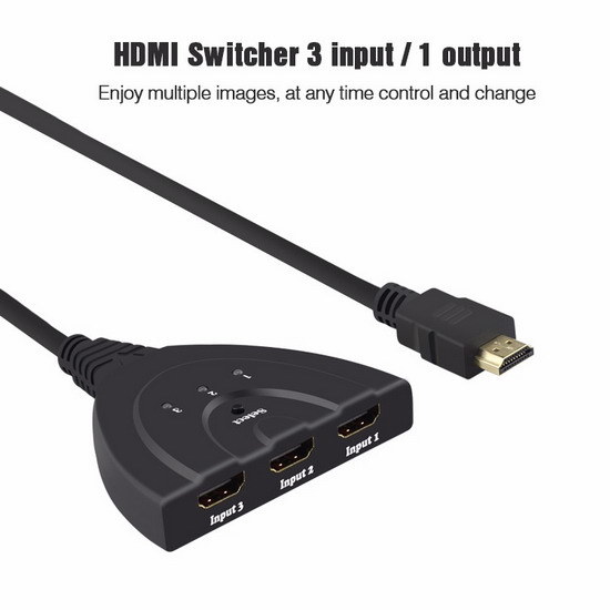 HDMI 3 in 1 out Switch HDMI Splitter Hdcp 1080P