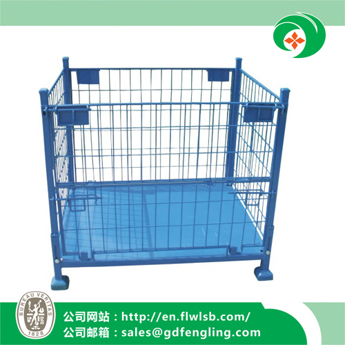 Foldable Wire Mesh Container for Warehouse with Ce