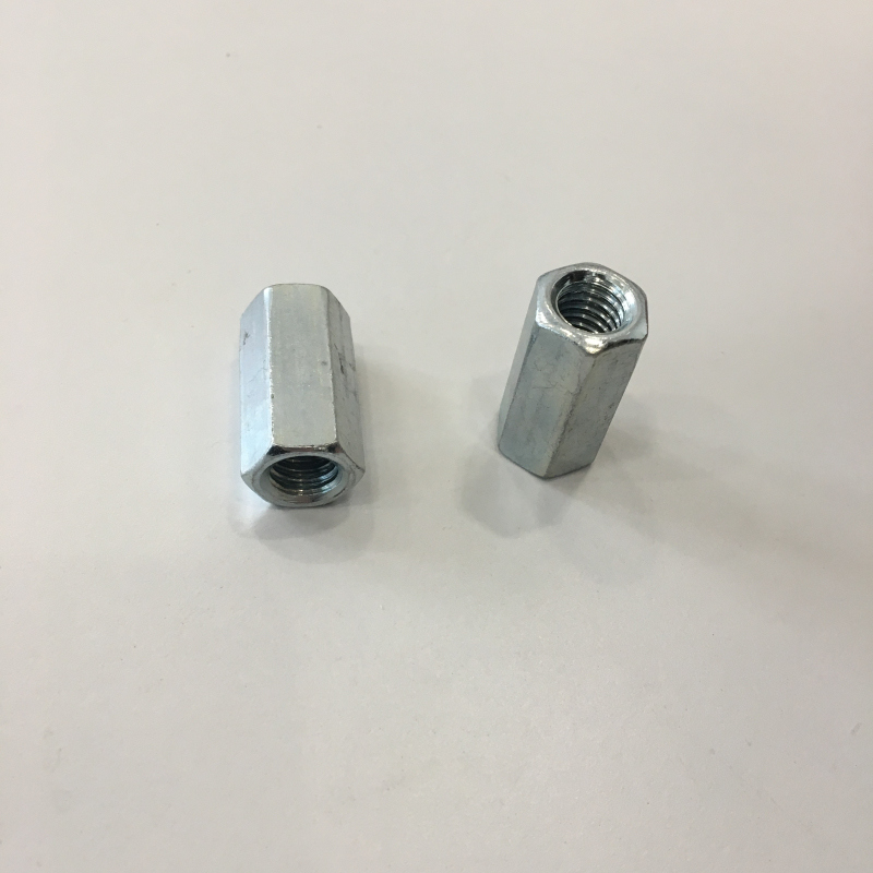 Fine Thread Products Blue and White Zinc Coupling Nut