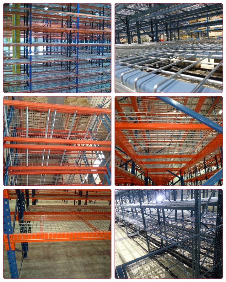 Selective Warehouse Rack with Wire Mesh