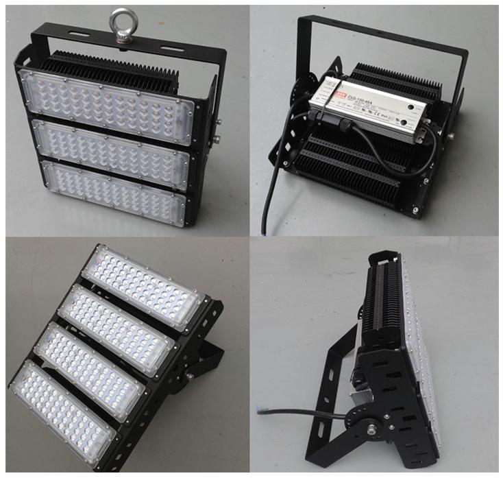 50W, 100W, 150W, 200W, 250W, 300W, IP65 Outdoor LED Flood Light for Stadium Tennis Court Lighting