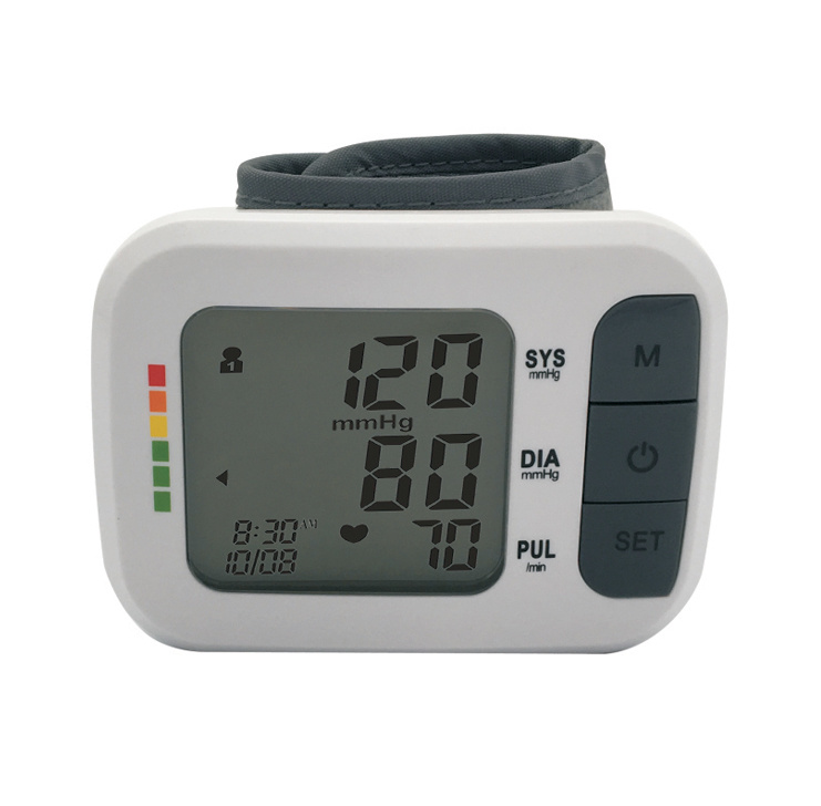 Portable Digital Wrist Blood Pressure Monitor with Large Display