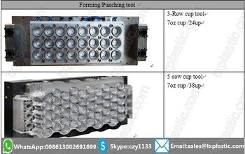 Tilt-Mold Plastic Glass Cup Thermoformers