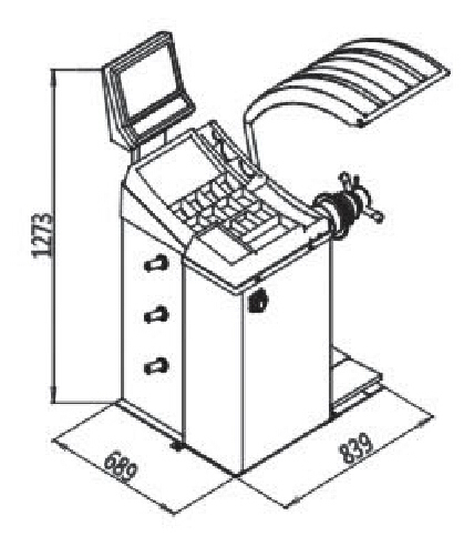 European Style High Quality Tire Balancing Machines