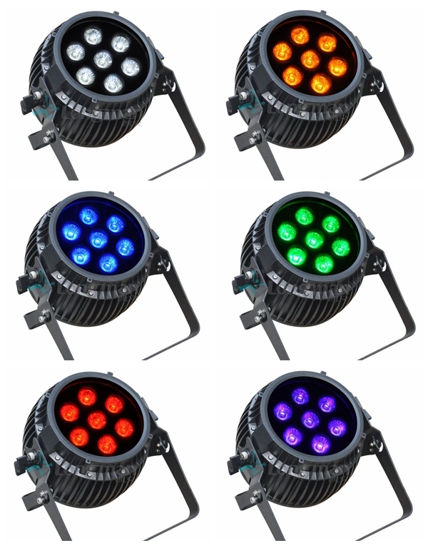 Wireless Battery Operated 7X14W Mini LED PAR Can RGBWA+UV LED