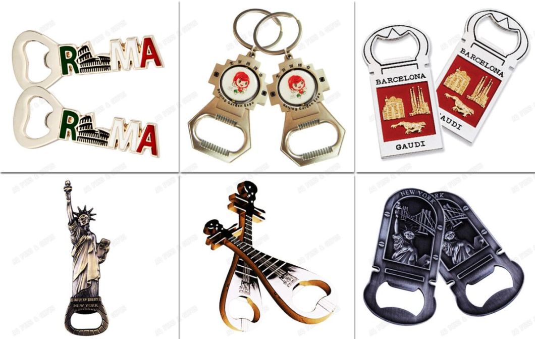 Stamping Brass Metal Beer Bottle Opener in Custom Pipa Shape as Promotion Decoration Gift (003)