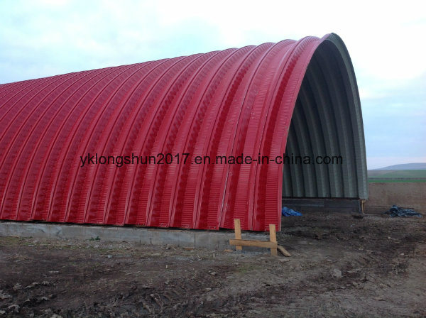 1250-800 Super China Frameless Self-Support Arch Shape Roof Building Roll Forming Machine