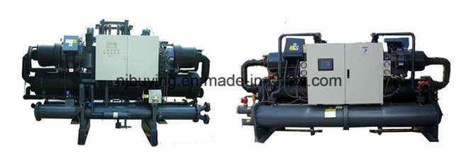 100ton 130HP Industrial Single Screw Compressor Water Chiller